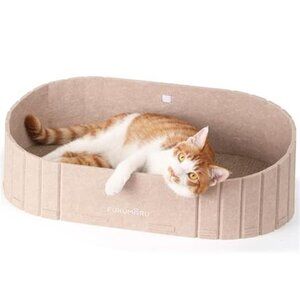 cat scratcher bed sofa shape cardboard scratching pad reversible cat lounge